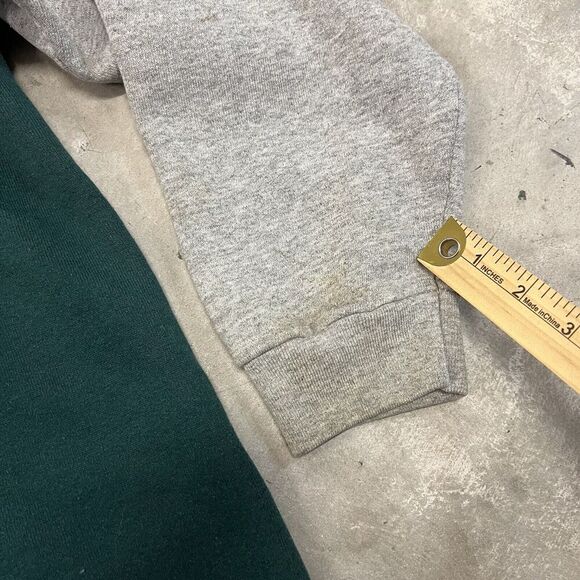 Vintage Wilson Athletic Crewneck Sweatshirt Forest Green Gold Mens L Made in USA - Picture 6 of 7